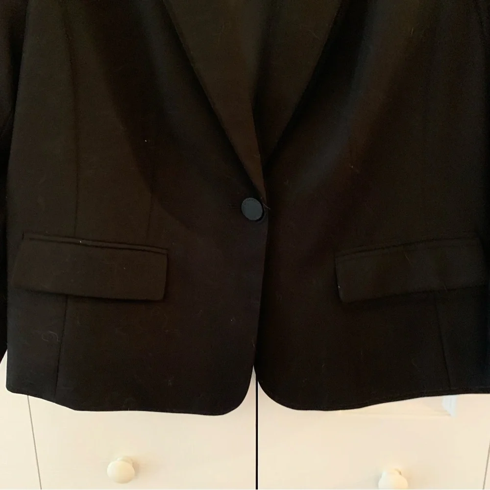 Calvin Klein Women's Charcoal Blazer - Picture 3 of 10